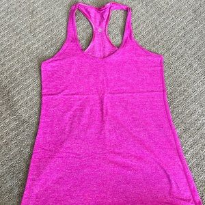 Hot pink lululemon tank